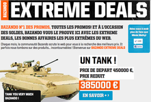 Soldes : Toi aussi achète ton tank